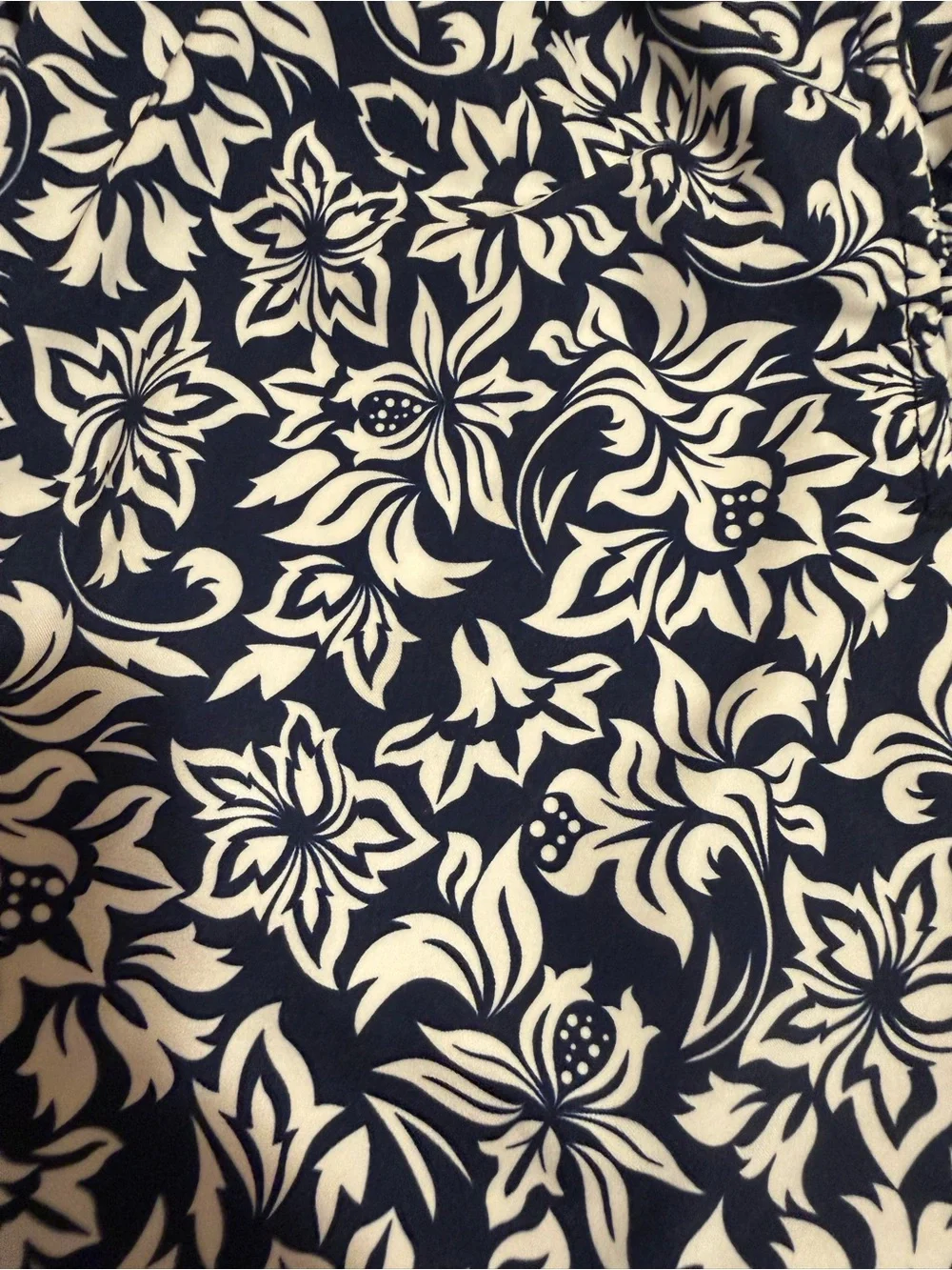 Mens Speedo Navy and White Floral Swim Shorts